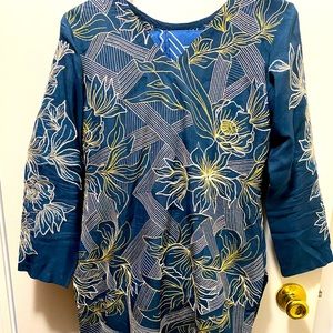Cross stitch women embroidered Shirt with trouser.